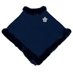 Toronto Maple Leafs Fur Trim Poncho