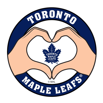 Toronto Maple Leafs Heart Hands Decal