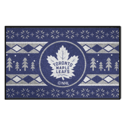 Toronto Maple Leafs Holiday Sweater Starter Mat Accent Rug - 19in. x 30in.