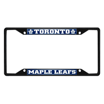 Toronto Maple Leafs Metal License Plate Frame Black Finish