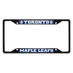 Toronto Maple Leafs Metal License Plate Frame Black Finish