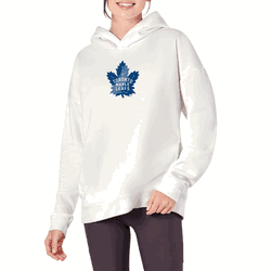 Toronto Maple Leafs NHL Kadi Hoodie with Zipper Pockets White XXL