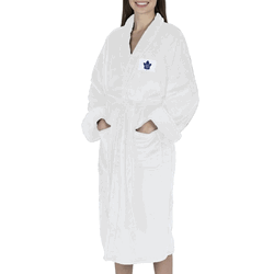 Toronto Maple Leafs NHL White Out Silk Touch Robe Small/Medium