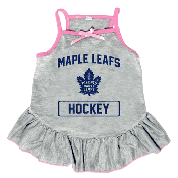 Toronto Maple Leafs Pet Dress Grey Type Medium