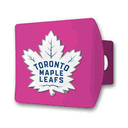 Toronto Maple Leafs Pink Metal Hitch Cover with  3D Color Emblem