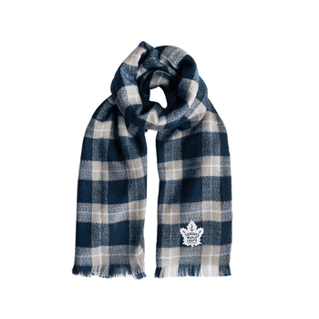 Toronto Maple Leafs Plaid Blanket Scarf NV-GRY