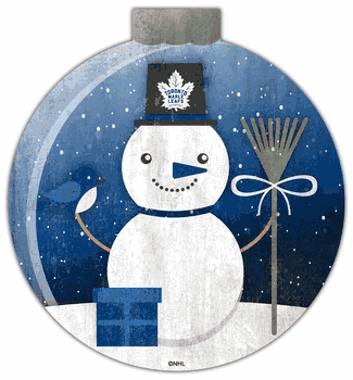Toronto Maple Leafs Snowglobe 12in Wall Art