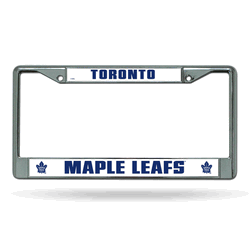 Toronto Maple Leafs Standard Chrome Frame with Plastic Inserts 12" x 6" Car/Truck Auto Accessory