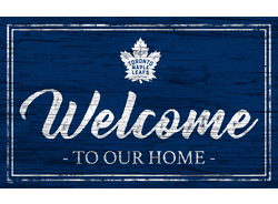 Toronto Maple Leafs Team Color Welcome 11x19 Sign