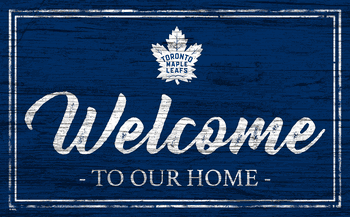 Toronto Maple Leafs Team Color Welcome 11x19 Sign