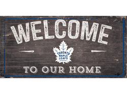 Toronto Maple Leafs Welcome Distressed 6x12