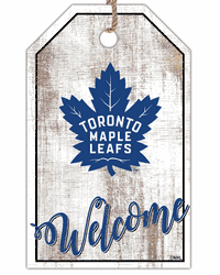 Toronto Maple Leafs Welcome Team Tag 11x19 Sign