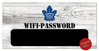 Toronto Maple Leafs Wifi Password 6x12 Sign