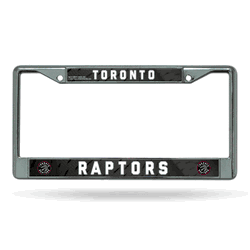 Toronto Raptors  12" x 6" Chrome Frame With Decal Inserts