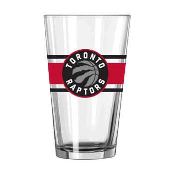 Toronto Raptors 16oz Stripe Pint Glass