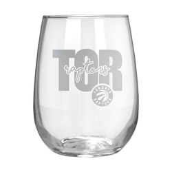 Toronto Raptors 17oz Stemmless Wine Glass