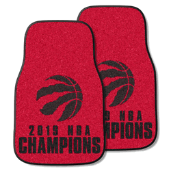 Toronto Raptors 2019 NBA Champions Front Carpet Car Mat Set - 2 Pieces