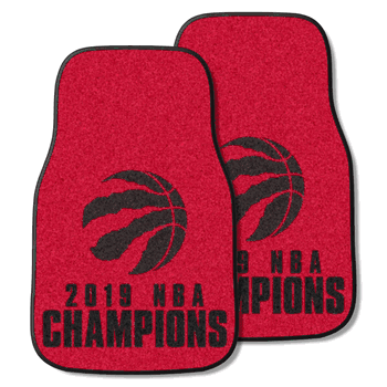 Toronto Raptors 2019 NBA Champions Front Carpet Car Mat Set - 2 Pieces
