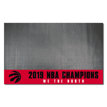 Toronto Raptors 2019 NBA Champions Vinyl Grill Mat - 26in. x 42in.