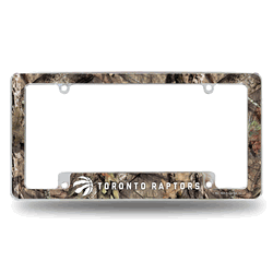 Toronto Raptors Mossy Oak 12" x 6" Chrome All Over Automotive License Plate Frame