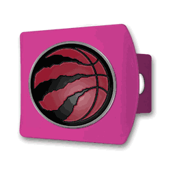 Toronto Raptors Pink Metal Hitch Cover with  3D Color Emblem