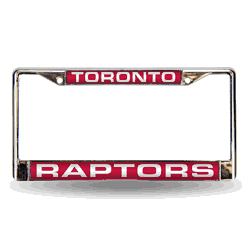 Toronto Raptors Red Laser Chrome Frame