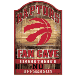 Toronto Raptors Sign 11x17 Wood Fan Cave Design