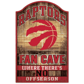 Toronto Raptors Sign 11x17 Wood Fan Cave Design