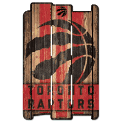 Toronto Raptors Sign 11x17 Wood Fence Style