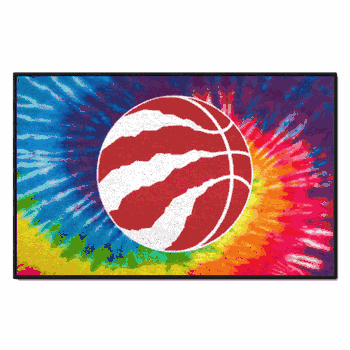 Toronto Raptors Tie Dye Starter Mat Accent Rug - 19in. x 30in.