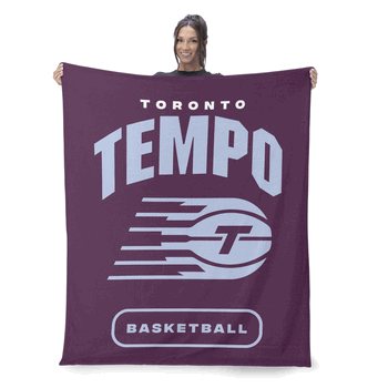 Toronto Tempo WNBA High Block Silk Touch Throw Blanket 50 x 60 inches