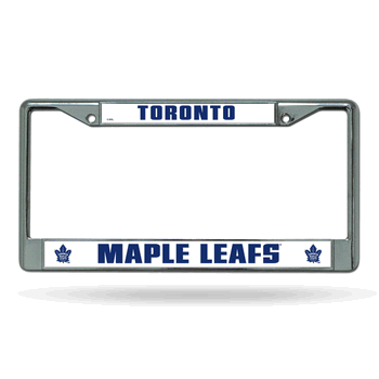 Toronto Maple Leafs Standard Chrome Frame with Plastic Inserts 12