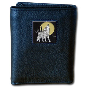 Tri-fold Wallet - Howling Wolf