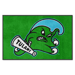 Tulane 4X6 High-Traffic Mat with Durable Rubber Backing - Landscape Orientation