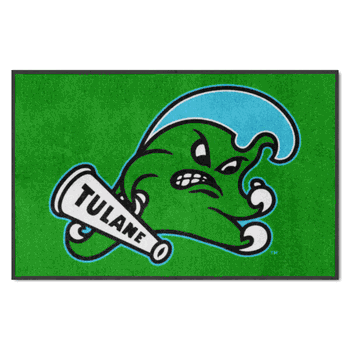 Tulane 4X6 High-Traffic Mat with Durable Rubber Backing - Landscape Orientation