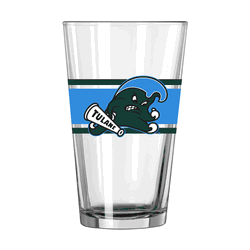 Tulane Green Wave 16oz Stripe Pint Glass