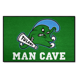 Tulane Green Wave Man Cave Starter Mat Accent Rug - 19in. x 30in.