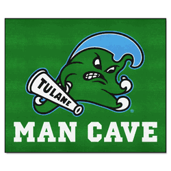 Tulane Green Wave Man Cave Tailgater Rug - 5ft. x 6ft.