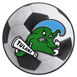 Tulane Green Wave Soccer Ball Rug - 27in. Diameter