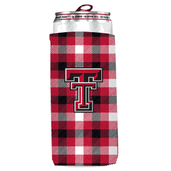 TX Tech Plaid Insulated Slim Can Sleeve