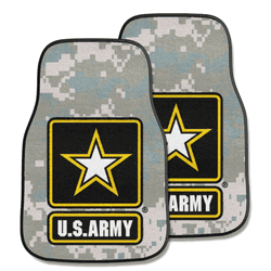U.S. Army Front Carpet Car Mat Set - 2 Pieces, Camo