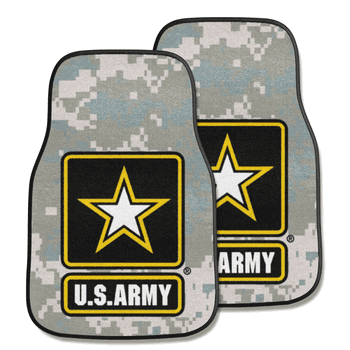 U.S. Army Front Carpet Car Mat Set - 2 Pieces, Camo