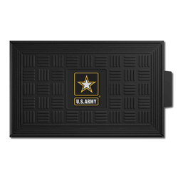 U.S. Army Heavy Duty Vinyl Medallion Door Mat - 19.5in. x 31in.