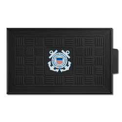 U.S. Coast Guard Heavy Duty Vinyl Medallion Door Mat - 19.5in. x 31in.