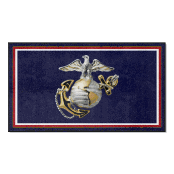 U.S. Marines 3ft. x 5ft. Plush Area Rug