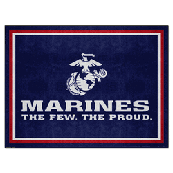 U.S. Marines 8ft. x 10 ft. Plush Area Rug