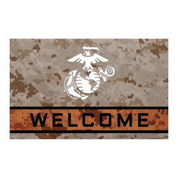 U.S. Marines Rubber Door Mat - 18in. x 30in.
