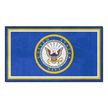 U.S. Navy 3ft. x 5ft. Plush Area Rug