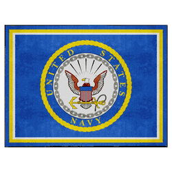 U.S. Navy 8ft. x 10 ft. Plush Area Rug