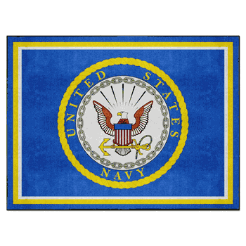 U.S. Navy 8ft. x 10 ft. Plush Area Rug
